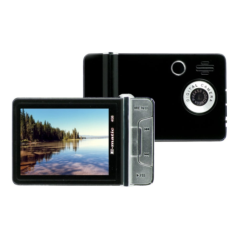 Ematic 4GB Video MP3 Player with 2.4" LCD and builtin 5MP Digital Camera (Assorted Colors