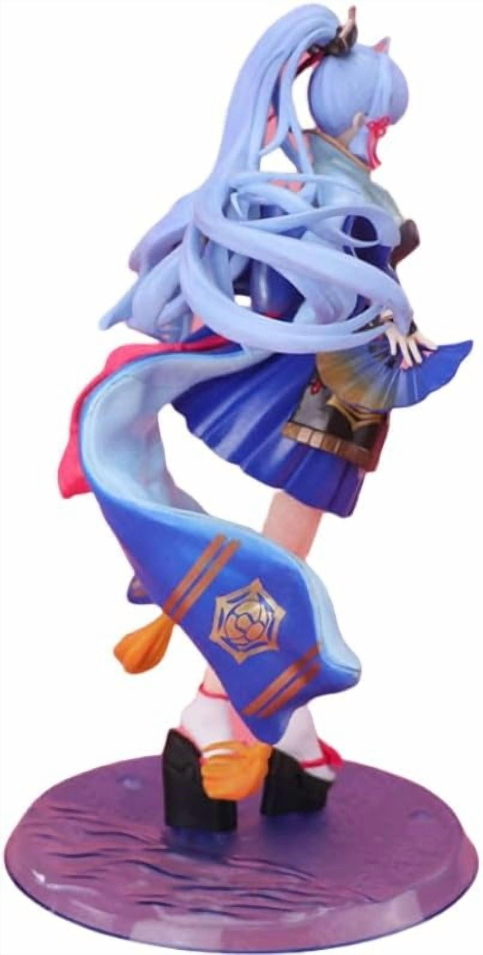 Ayaka Figure, Standing Genshin Impact Kamisato Ayaka Action Figures 28cm/11inch PVC Character Model Collectible Decoration for Anime Fans Gift