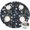 Pioneer Flower Floral, variant on Pioneer Flower Floral Print Pattern Round Fitted Tablecloth with Elastic Edge, Waterproof Dining Table Cover for Indoor Outdoor Camping and Daily Use