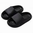 thumbnail image 3 of HCNTES Kids Boys Girls Soft Comfort Slides Non-Slip Sandals Spring Summer Water Shoes for Toddler Pool Beach Shower Casual Loungewear(Z01-Black,1), 3 of 6