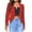 Red, variant on Lindreshi Womens Blazers on Clearance Women's Suit Open Front Cardigan Jacket Daily Commute Office Solid Zipper Suit Short Blazers