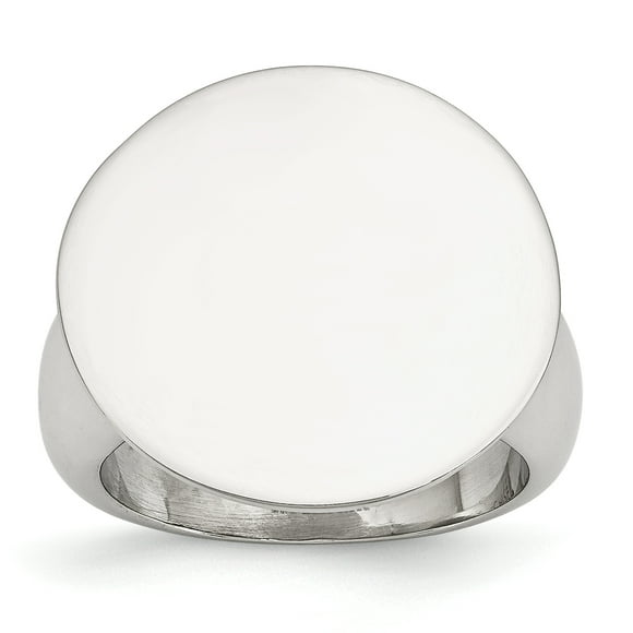 Stainless Steel Polished Circle Ring Size 9