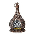 thumbnail image 2 of veasfak Metal Candle Holder Lantern Candle Stand Decorative Lantern Tealight Candlestick Pure Copper, 2 of 9