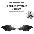 thumbnail image 5 of Bat Sunglasses Rimless Goth Glasses for Women Men Halloween Party Glasses Trendy Eyewear UV 400 Protection, 5 of 5
