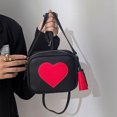 thumbnail image 5 of Bolsos bandolera pequeños para mujer, bolso de hombro, bolso de cuero, pequeño bolso cruzado, ajustable, ligero, bolsos de mano con borlas, 5 of 5
