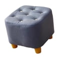 thumbnail image 2 of Reposapiés pequeño Reposapiés Taburete estable de ocio Silla de asiento Taburete otomano Pie gris azul, 2 of 9
