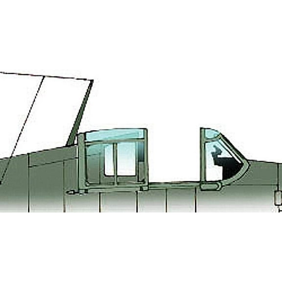 F6F Hellcat Vacuform Canopy for Arii, Otaki (1/48 model kit accessory)