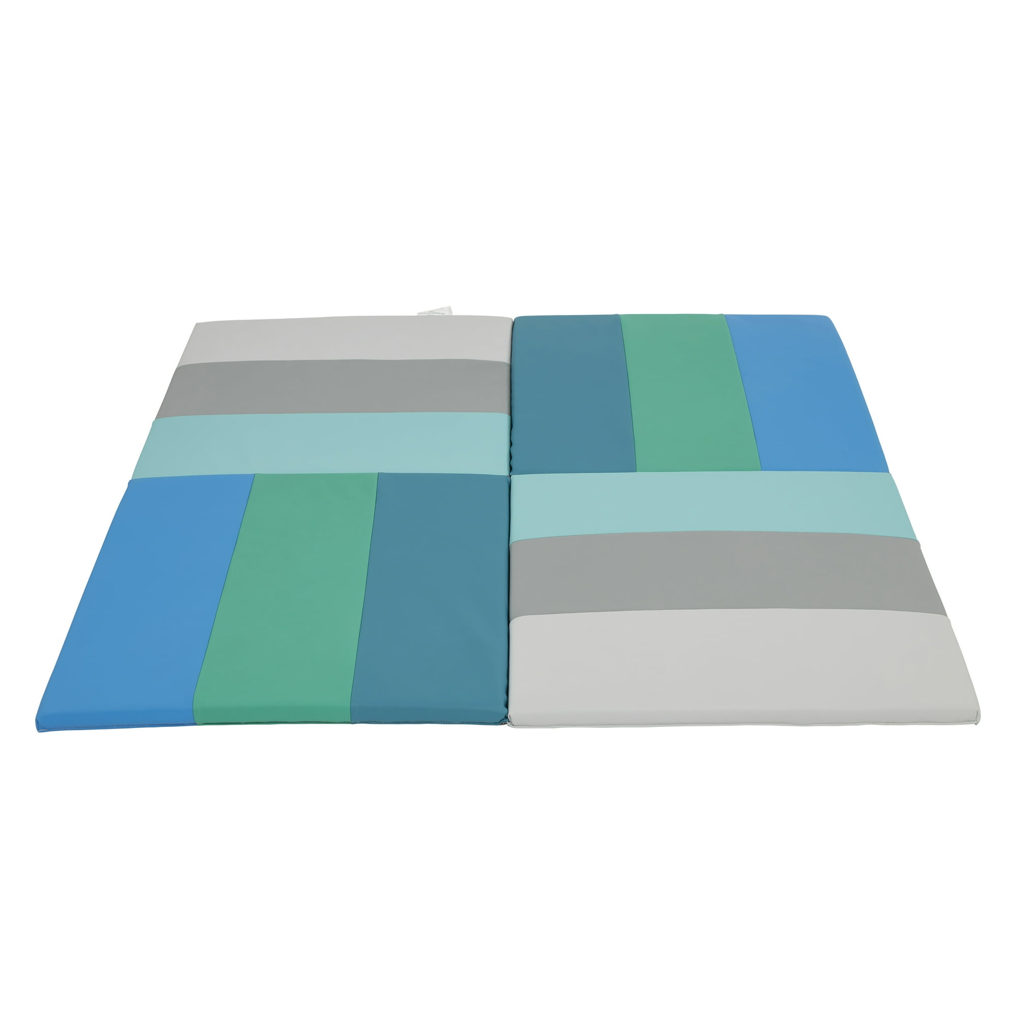 ECR4Kids SoftZone Turning Tiles Folding Activity Play Mat, 48in Square, Baby Essentials, Contemporary
