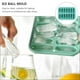 thumbnail image 5 of Bandeja de silicona para cubitos de hielo de 14 rejillas con tapa para hacer cubitos de hielo para uso doméstico (verde), 5 of 5