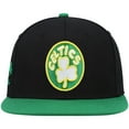 thumbnail image 2 of Men's Mitchell & Ness Black/Kelly Green Boston Celtics Hardwood Classics Snapback Hat, 2 of 5
