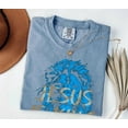 thumbnail image 2 of Jesus Is King Christian T-Shirt, Unisex Faith Streetwear, Comfort Colors Religious Tee, Bible Verse Gift, Lion Graphic Apparel, 2 of 8