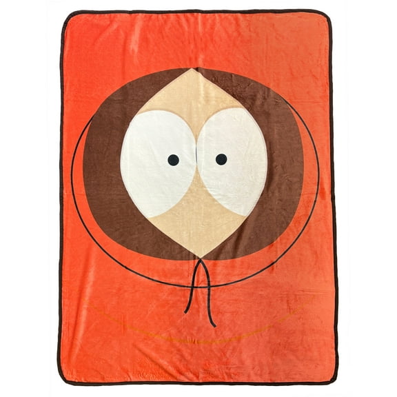 South Park Blanket Kenny Allover Orange Parka Design Plush Fleece Throw 46" x 60"