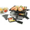 thumbnail image 2 of Swissmar Geneva 4 Person Raclette w/Rev Cast Alum NS Grill Plate, Stainless Steel, 2 of 3