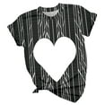 thumbnail image 2 of Gibobby Playera Corte clásico para Mujer Mujeres verano moda casual cuello redondo manga corta patrón amor Tie Dye Print T Shirt Top(Gris,XL), 2 of 4