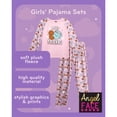 thumbnail image 2 of Angel Face Girls Pajama Set Soft Plush Fleece Sleep Shirt & Pajama Pants Sleepwear Set 4 Piece, 2 of 7