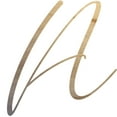 thumbnail image 1 of Unfinished Wood Letter A, Craft Alphabet 3'' Tall Wooden Letter Wall Décor, Bellany Script Font, 1 of 3