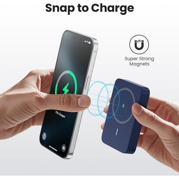 RFGBRG-Magnetic Portable Charger 10800mah for Magsafe Battery Pack, Wireless Power Bank with 25W PD Fast Charging & LCD Display, Compatible with iPhone 16/15/14/13/12 Pro/Pro Max/Plus