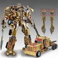 thumbnail image 1 of Transformers Jouets Série Studio Version KO Doré Optimus Prime Figurine Articulée à Double Conversion, Multicolore (2966-22), 1 of 1