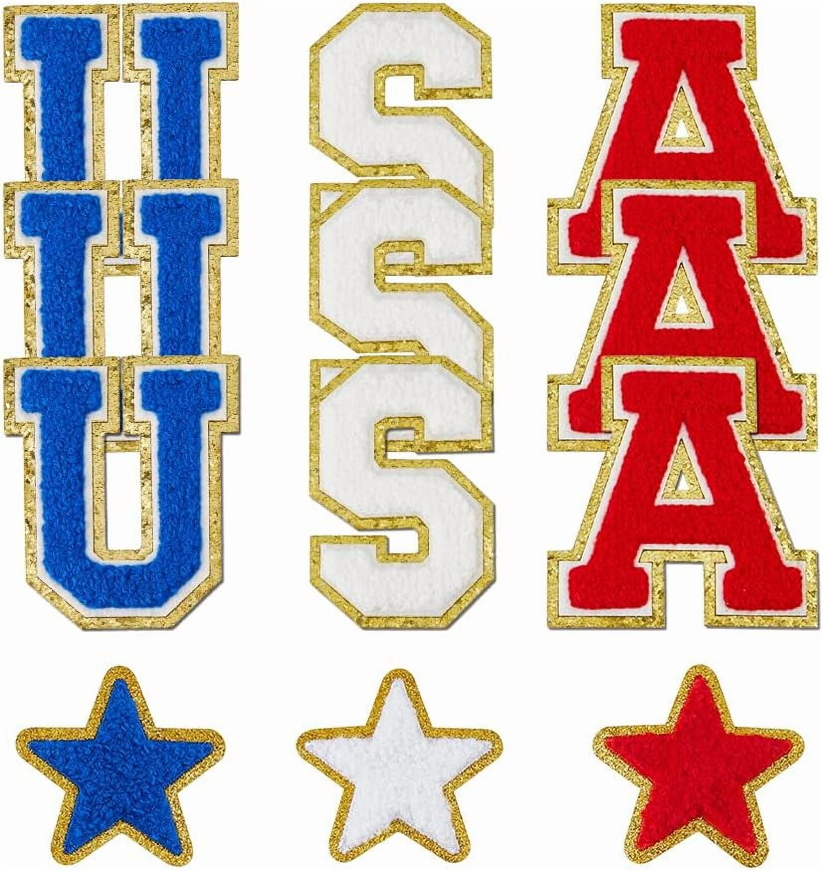 All-Star Cheerleader Embroidered Patch - Red/White/Black Varsity Style, Iron-On Or Sew, Size 6