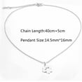 thumbnail image 3 of Stainless Steel Cute Cat Dog Pet Paw Style School Class Party Necklace, 3 of 3