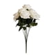 thumbnail image 1 of Ramo de novia de boda de flor de rosa artificial de 10 cabezas, ramo de flores de simulación de oficina en casa, rosa falso, blanco crema sidaley HA7036-01B, 1 of 5