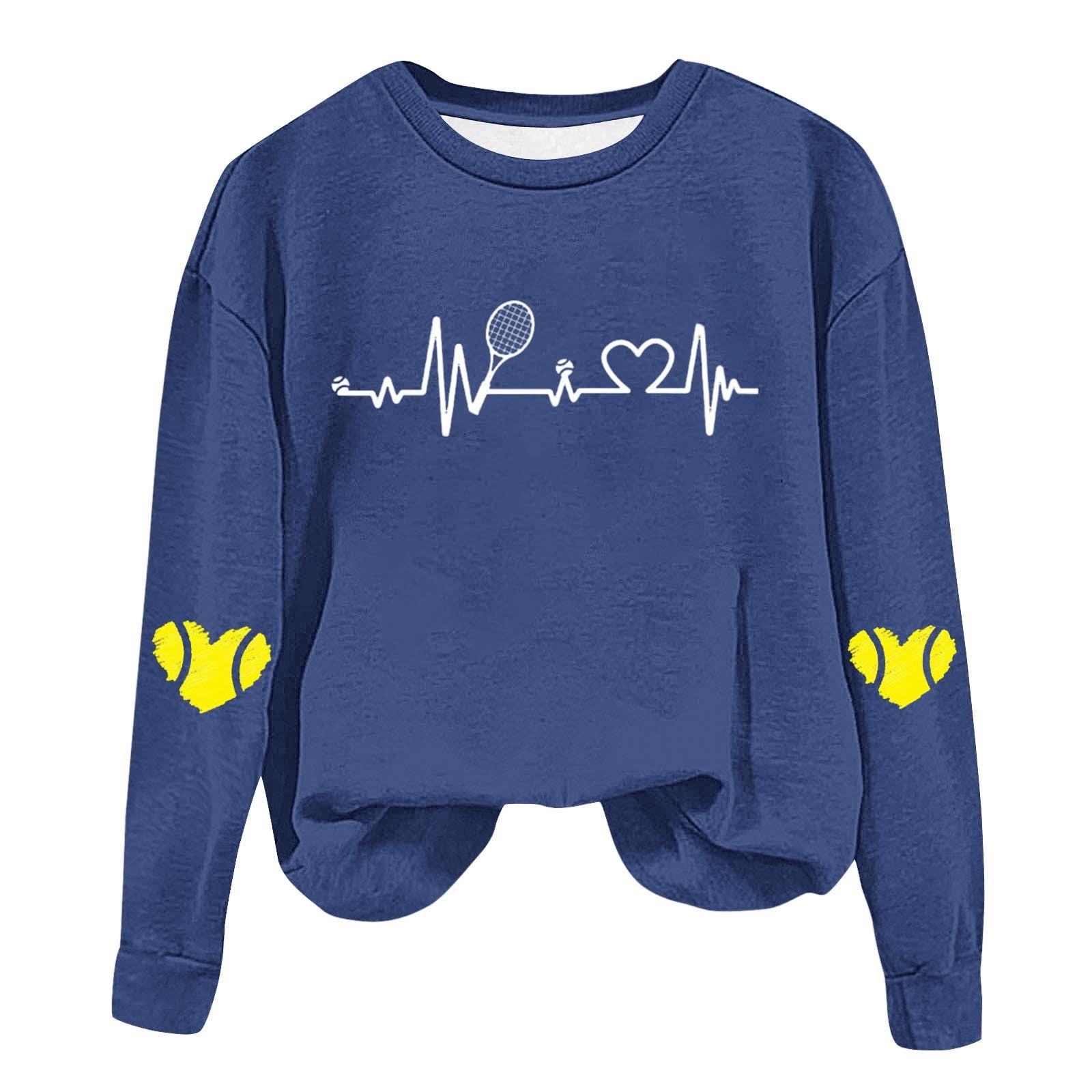Timegard Crewneck Sweatshirt for Women Drop Shoulder Pullover Print Fall Winter Casual Loose Comfy Tops