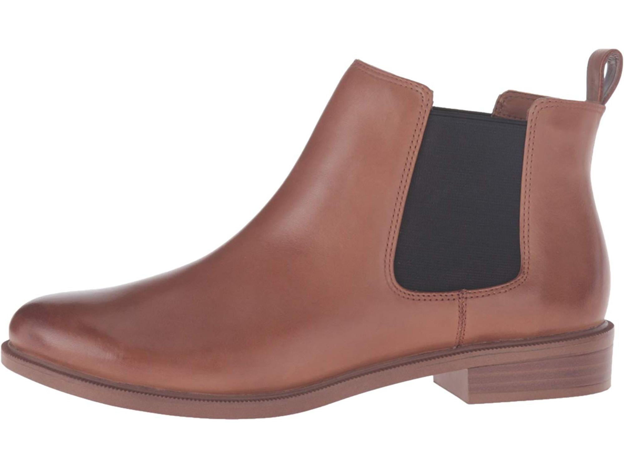 clarks tan chelsea boots