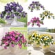 thumbnail image 1 of Enredadera artificial colgante para terraza exterior, decoración de paredes – Plantas plásticas realistas moradas, rojas y amarillas de 20,5", decoración de bodas exteriores interiores, follaje, 1 of 9