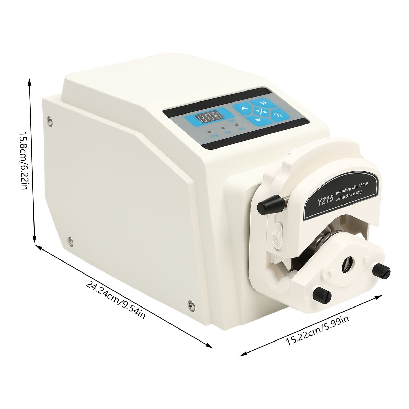 Miumaeov Industrial Variable Speed Liquid Metering Pump High Precision Peristaltic Pump with 13.1ft Tube