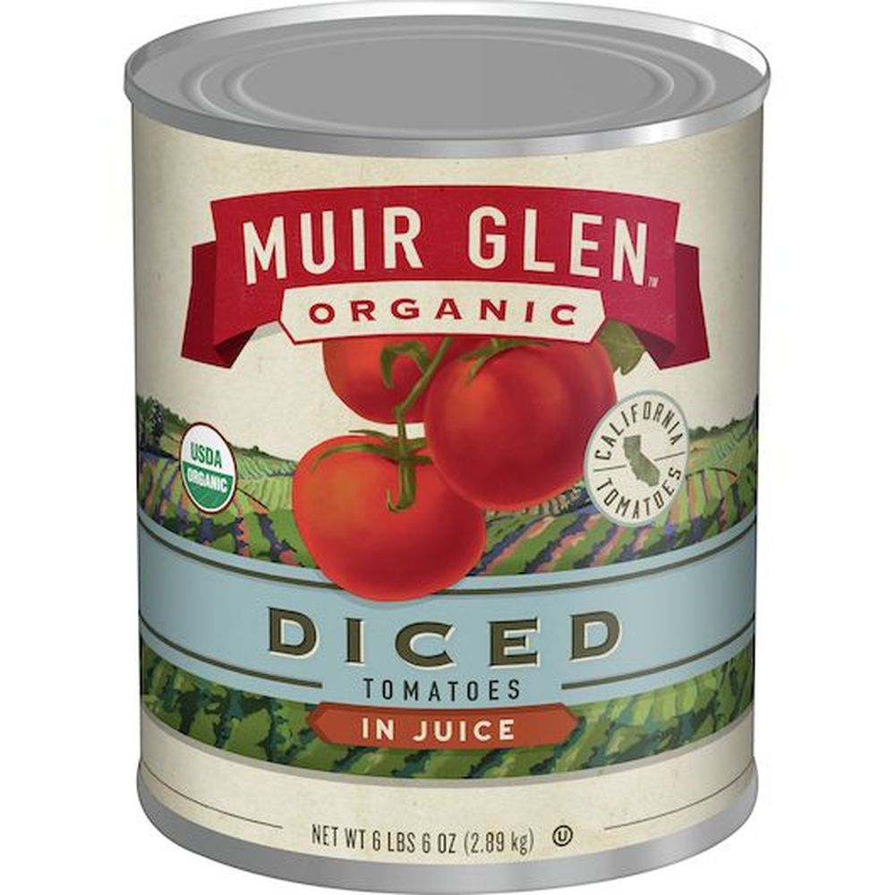 Muir Glen Organic Diced Tomato, 102 Ounce -- 6 per Case.