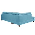 thumbnail image 6 of Bobkona Adolph Reversible Sectional Set with Ottoman in Light Blue., 6 of 7