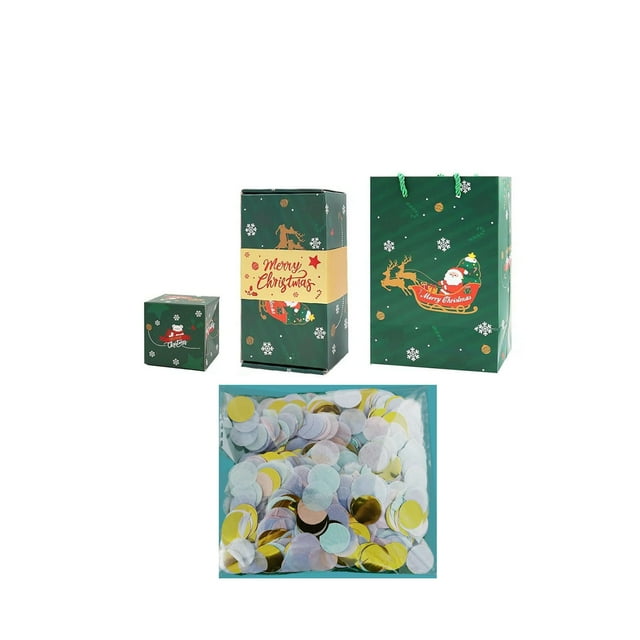 Caja de regalo sorpresa roja | Caja saltarina desplegable para Navidad y propuestas de matrimonio | Almacenamiento y exhibición multifuncionales | Incluye caja saltarina y bolso