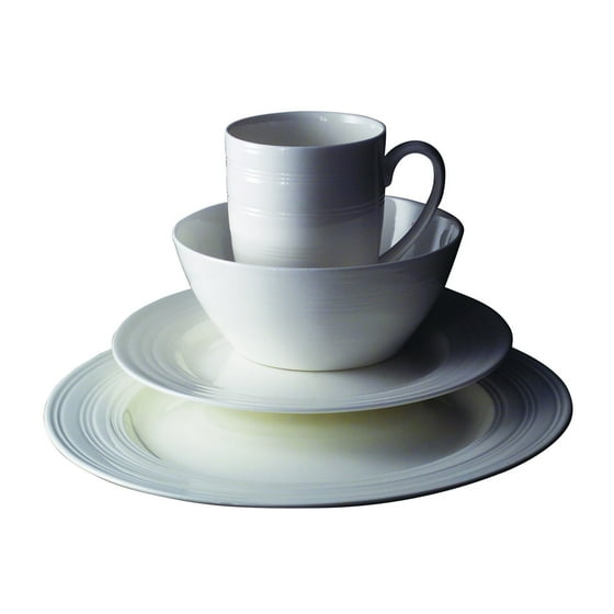 Tabletops Unlimited Sherise Round Bone China Dinnerware 16piece Set