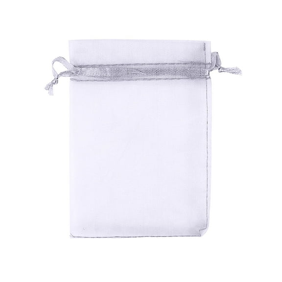 100 Pcs Organza Gift Bags, Sheer Organza Bags with Drawstring, Candy Mesh Drawstring Favor Bags for Christmas Candy Party Favor