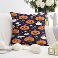 thumbnail image 2 of Halloween Pumpkin Throw Pillow Cases Evil Pumpkin Pillow Cover Throw Cushion Cover Cushion Cases for Home Office Halloween Decoration,20x20 Inch (2Pcs), 2 of 6