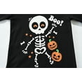 thumbnail image 5 of POPTEM Toddler Halloween Skeleton Pajamas Glow in the Dark Sleepwear 2-Piece Black 4T, 5 of 8