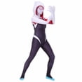 thumbnail image 1 of Disfraz de Spiderman Gwen Stacy para adultos y niños, mono Zentai con máscara, traje de fiesta para niñas y mujeres, 1 of 4