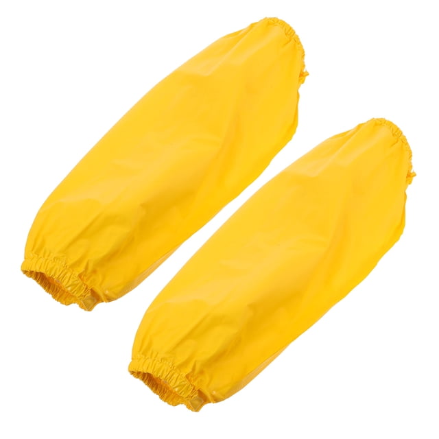 BRIGHTFUFU 1 Pair Of Protective Arm Sleeves Yellow Waterproof Covers For Cleaning Kitchen