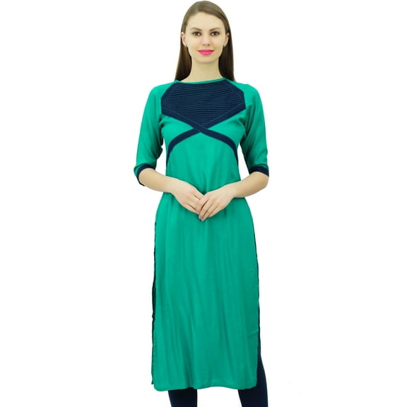Phagun Ladies Tunic Cotton Indian Designer Kurti Straight Kurta