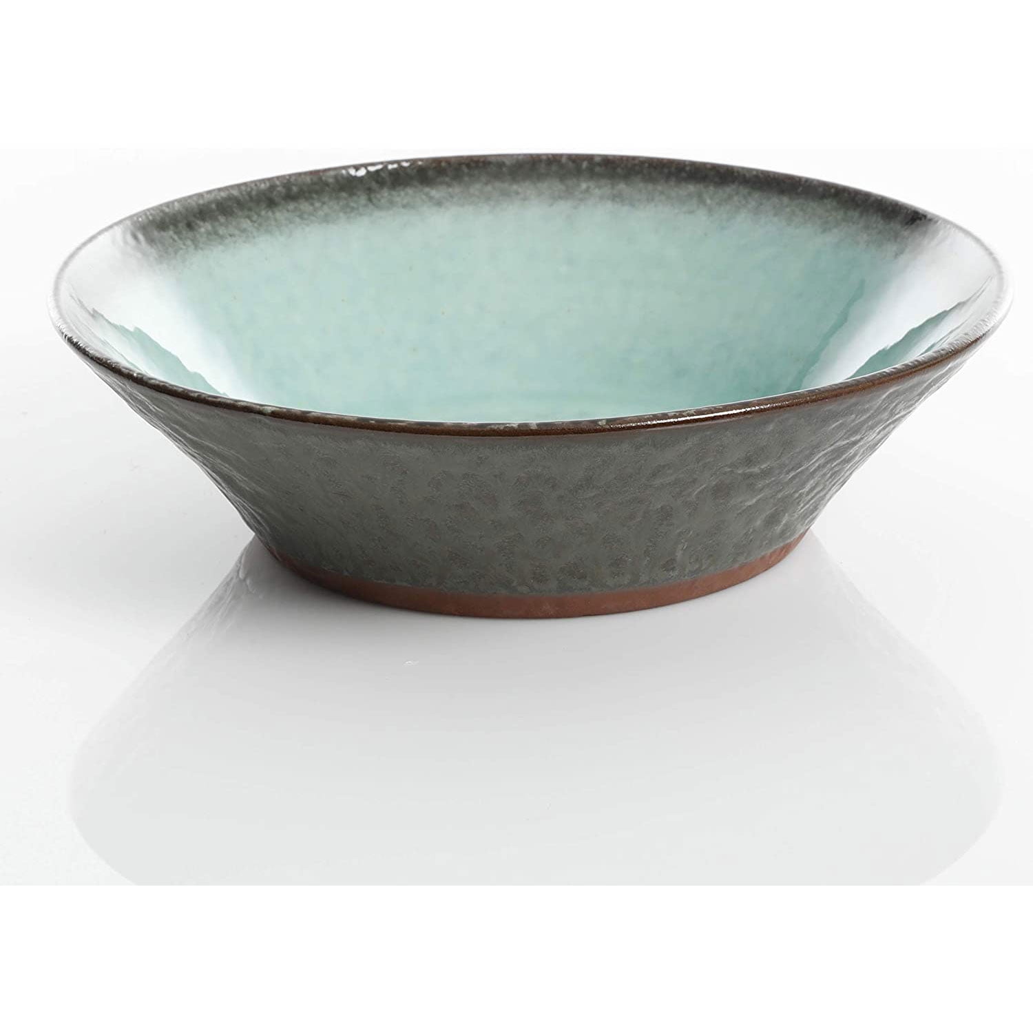 Gibson Elite Lantern 16 Piece Double Bowl Dinnerware Set, Green