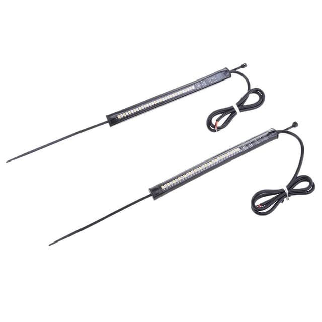 2 Tiras de lámpara de Señal de de Horquilla LED de 39 Mm a 41 Mm para Motocicleta para La Zulema Tira de luz LED de horquilla flexible