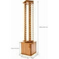 thumbnail image 6 of Rotating Retail Eyeglasses Display Rack Stand Floor-standing Sunglasses Holder Stand with Bottom Base for 90 Pairs Rotatable Glasses Hanging Hook Storage Organizer Commercial Mall（Brown Wood）, 6 of 9
