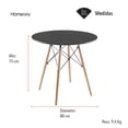 thumbnail image 3 of MESA TIPO EAMES 80 CM COLOR NEGRO, 3 of 6