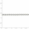 thumbnail image 4 of Sterling Silver 3.5mm Diamond-Cut Rolo Chain (22 X 3.5) Made In Italy qfc51-22, 4 of 5