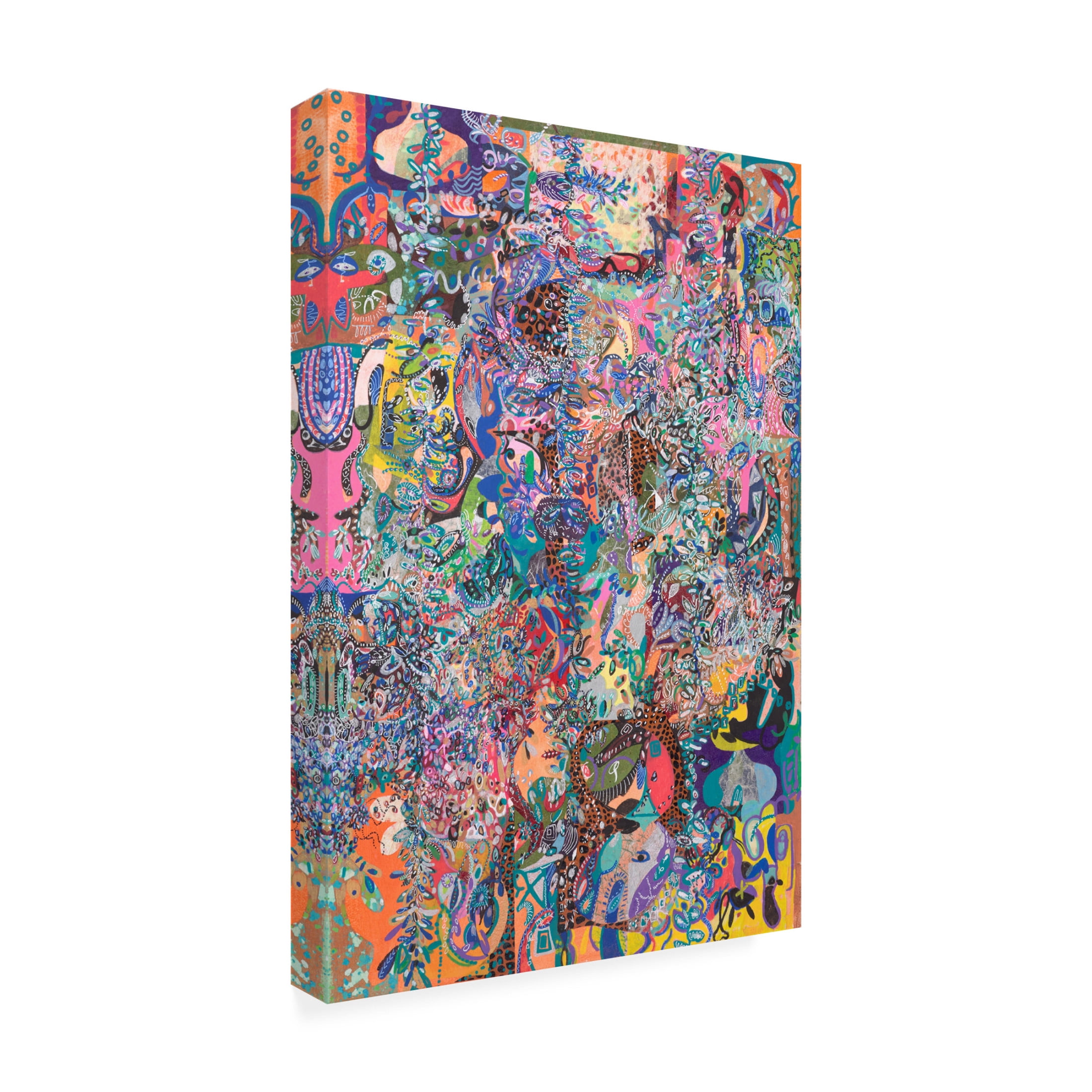 Canvas Wall Art - Ellen Kossoff 'Tropics' Wall Art for Living Room, Bedroom, or Office Décor by Trademark Fine Art - 16 x 24 Inches
