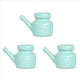 thumbnail image 1 of 3X Olla Neti de Cerámica de 350 Ml para Limpieza de Nariz, Duradera, una Prueba de Fugas, para Enjuague Nasal, Lavado de Nariz, Hombres y Mujeres, Cian, 1 of 2