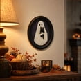thumbnail image 3 of Spooky Ghost Halloween Oval Wall Art Framed Dark Academia Decor, 3 of 4
