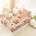 thumbnail image 4 of Erosebridal Kawaii Capybara Twin Sheet Sets,Cute Flowers Floral Bedding For Girls Kids 3pcs, 4 of 6