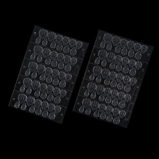 Cinta adhesiva para uñas postizas, 50 hojas/lote, pegamento adhesivo de doble cara, herramientas de manicura, salida de alta intensidad