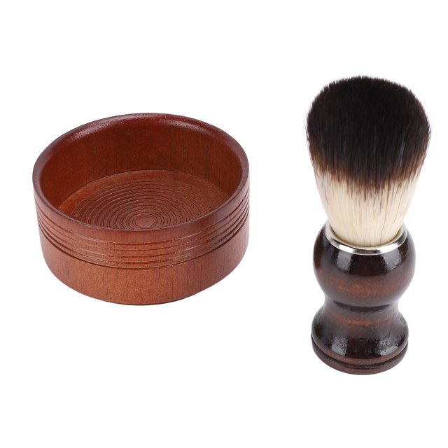 Shaving Brush Set, Shaving Brush and Mug Grooming Kit Professional Synthetic Hair for Home Use